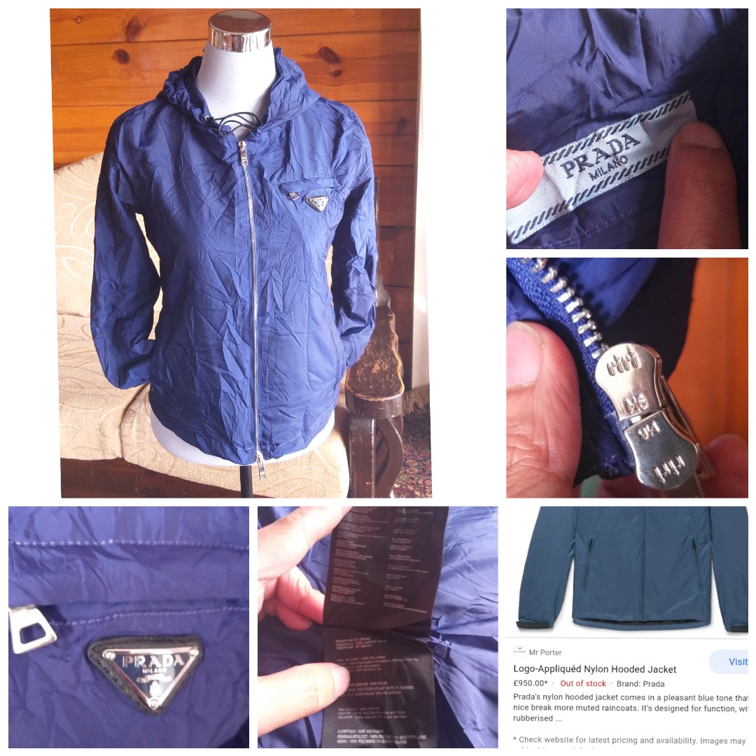 prada nylon windbreaker jacket