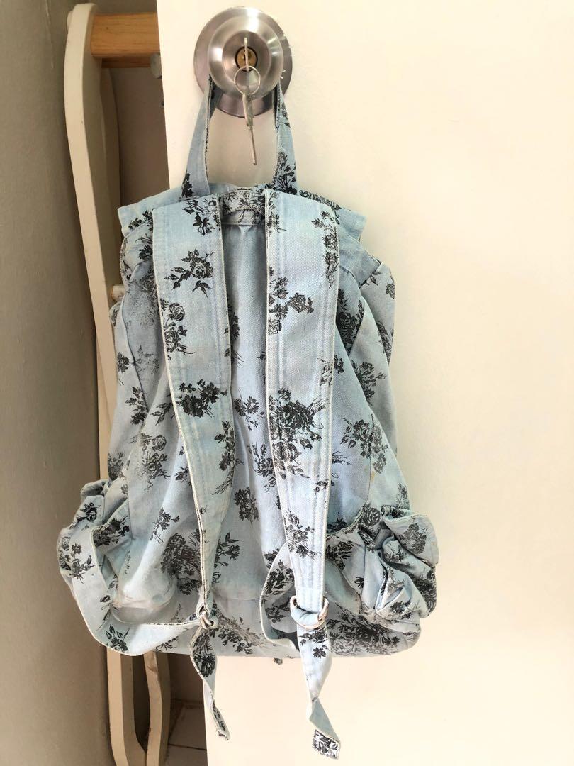 Denim shop rucksack primark