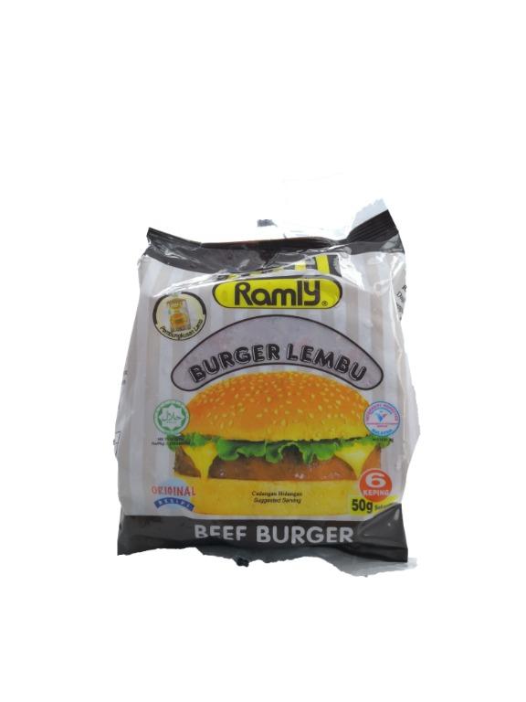 Ramly Beef Burger 50g 6pieces Ramly 牛肉汉堡肉 50g 6片 Ramly Burger Daging Lembu 50g 6 Keping Food Drinks Local Delights Halal Main Meals On Carousell