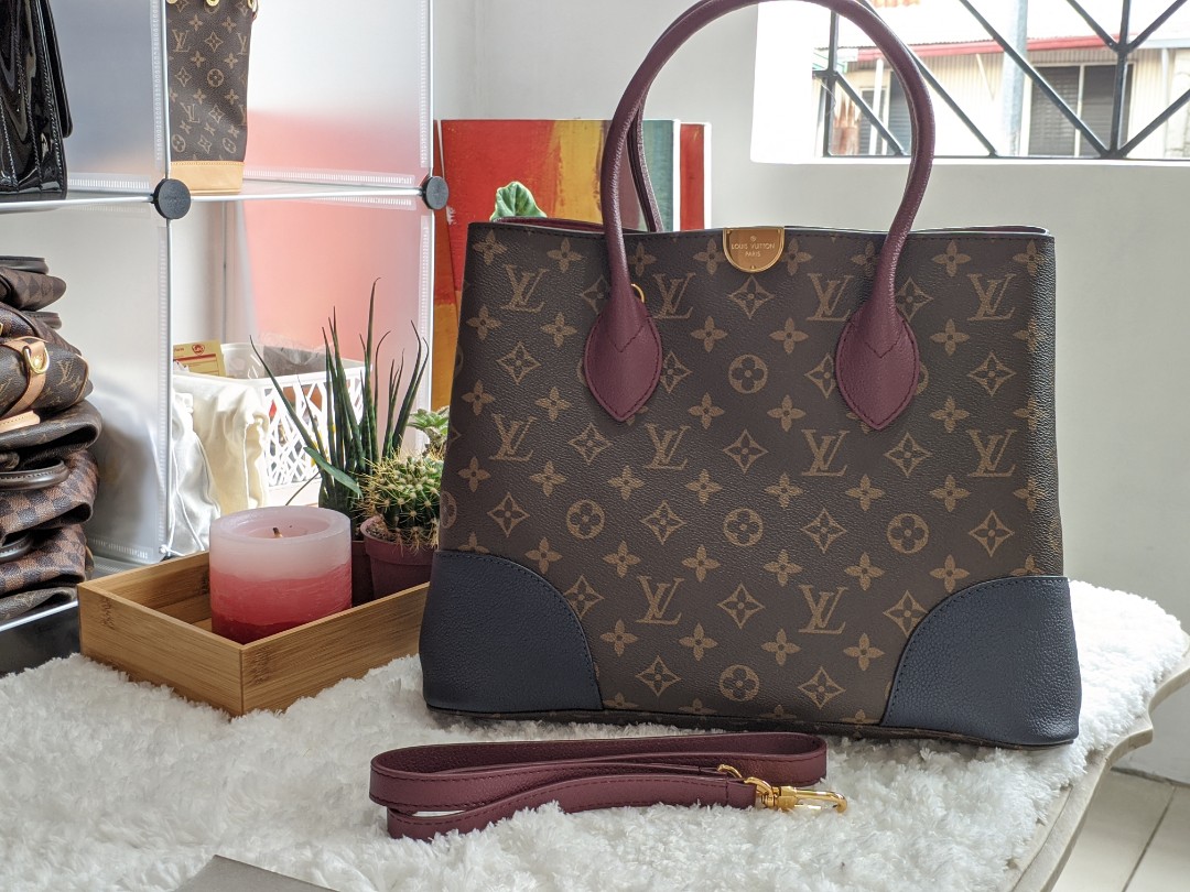 LV Red combination with Louis Vuitton Flandrin Handbag