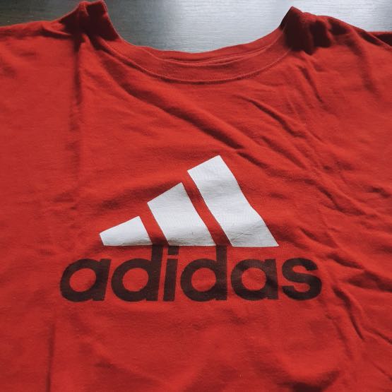 Red Adidas Cropped Top, Men's Fashion 