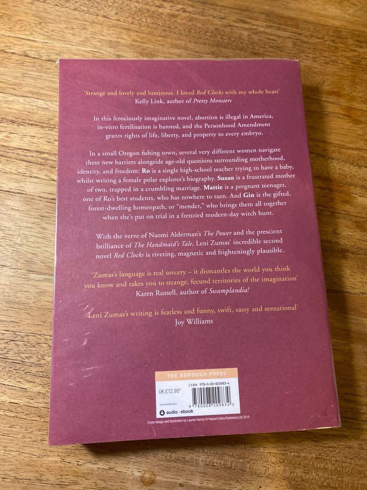 Red Clocks Leni Zumas, Hobbies & Toys, Books & Magazines, Fiction