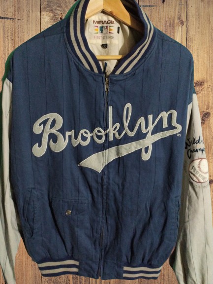 RETRO Mirage First String Blue Brooklyn Dodgers Vintage Denim Jacket A -  Shop Thrift KC