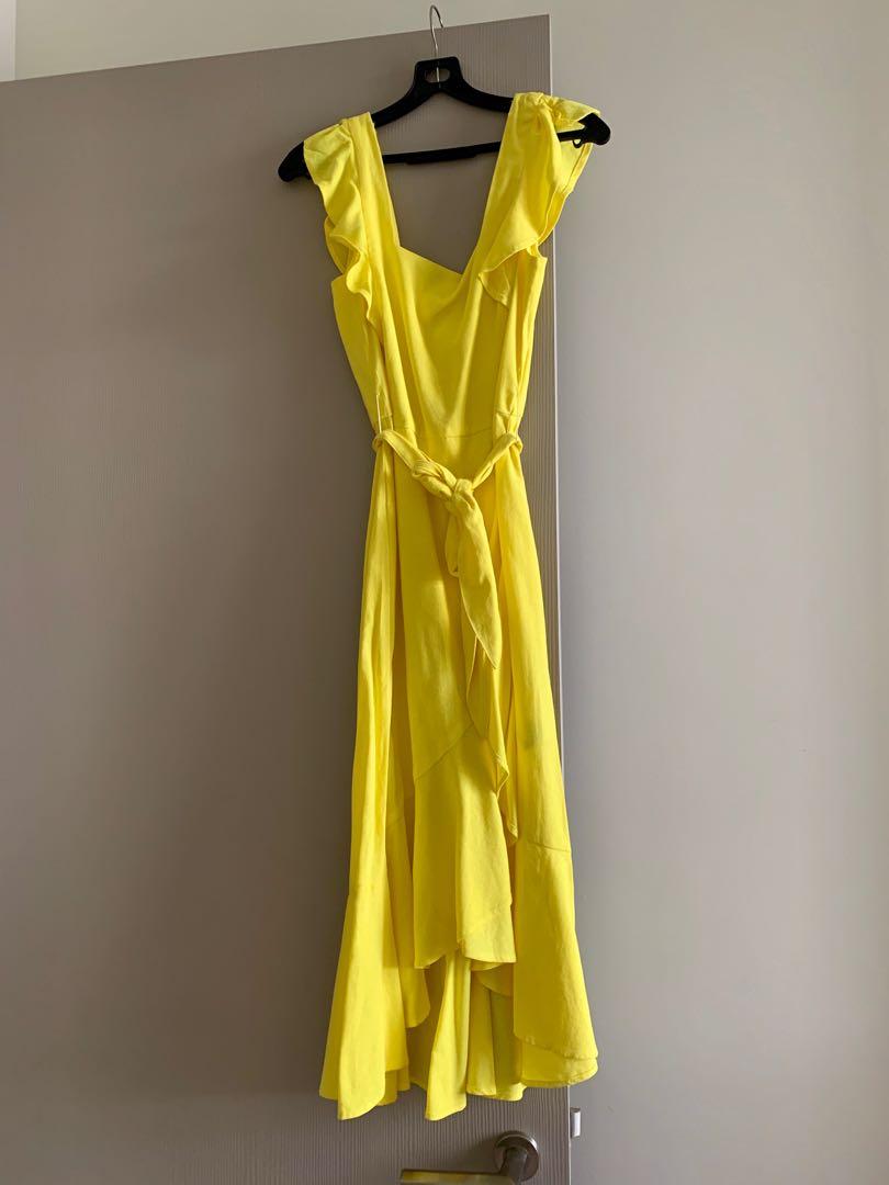 Reserved top yellow dress