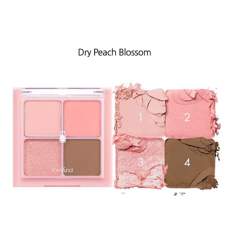 romand better than eyes milk dry peach blossom palette W02 代購, 美容＆化妝品