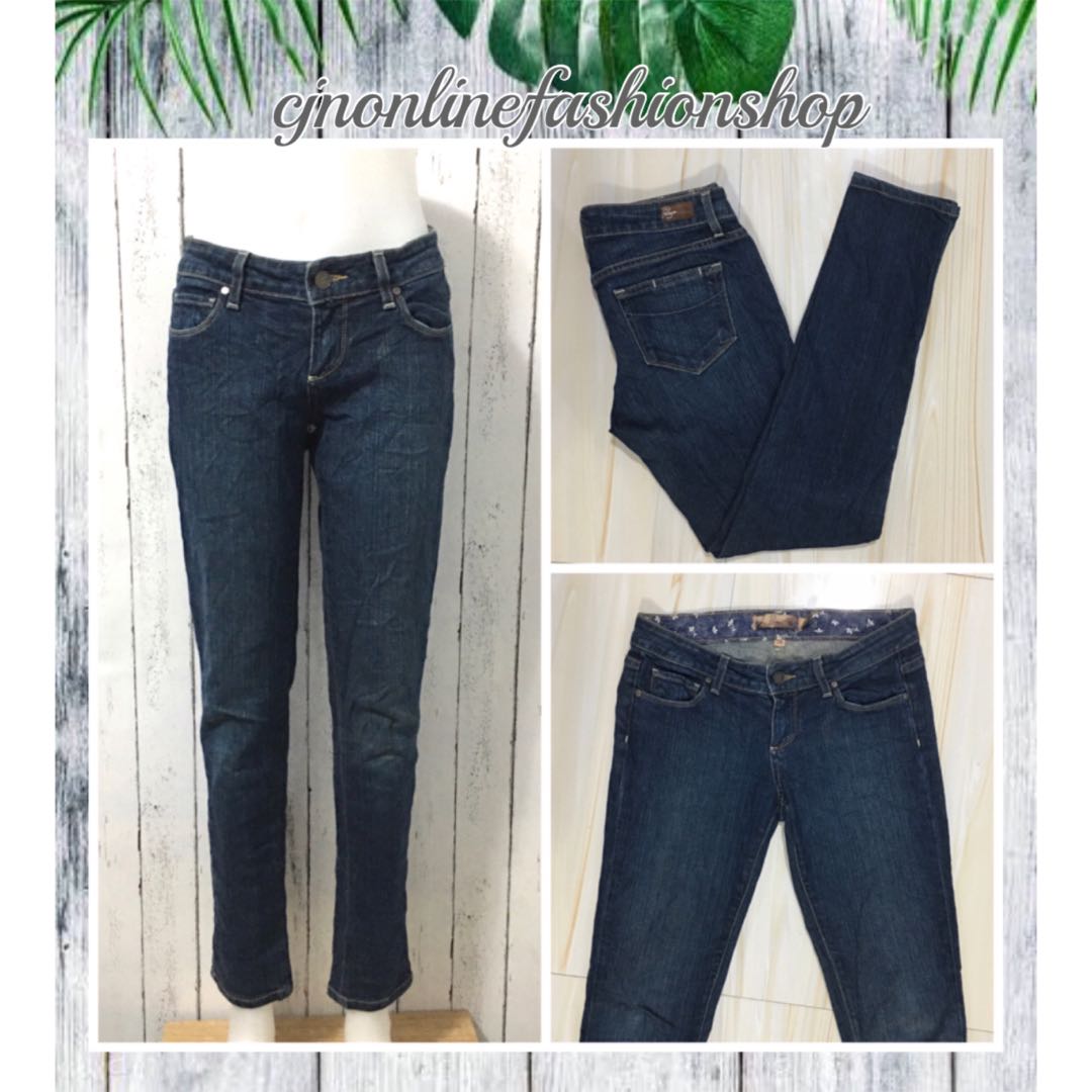 straight fit denim jeans