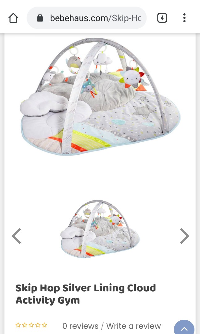 skip hop silver lining cloud activity gym