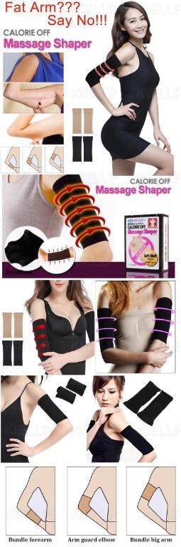 Arm Sleeve Weight Loss Calories off Slim Slimming Arm Shaper Massager Sleeve  Wrap Weight Loss Fat Burning Running Arm Warmers