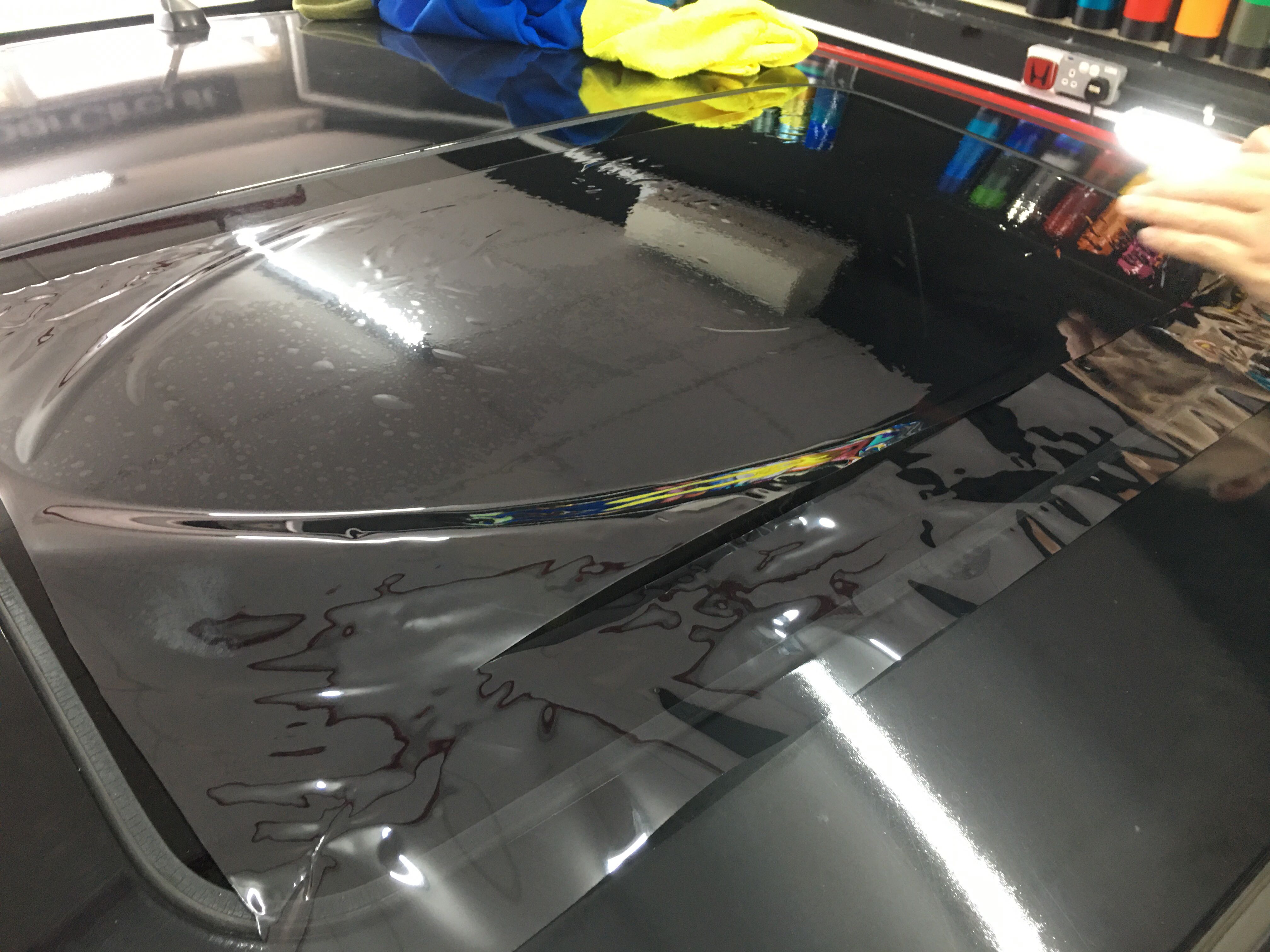 Sunroof tinting film install, Car Accessories, Car & Services