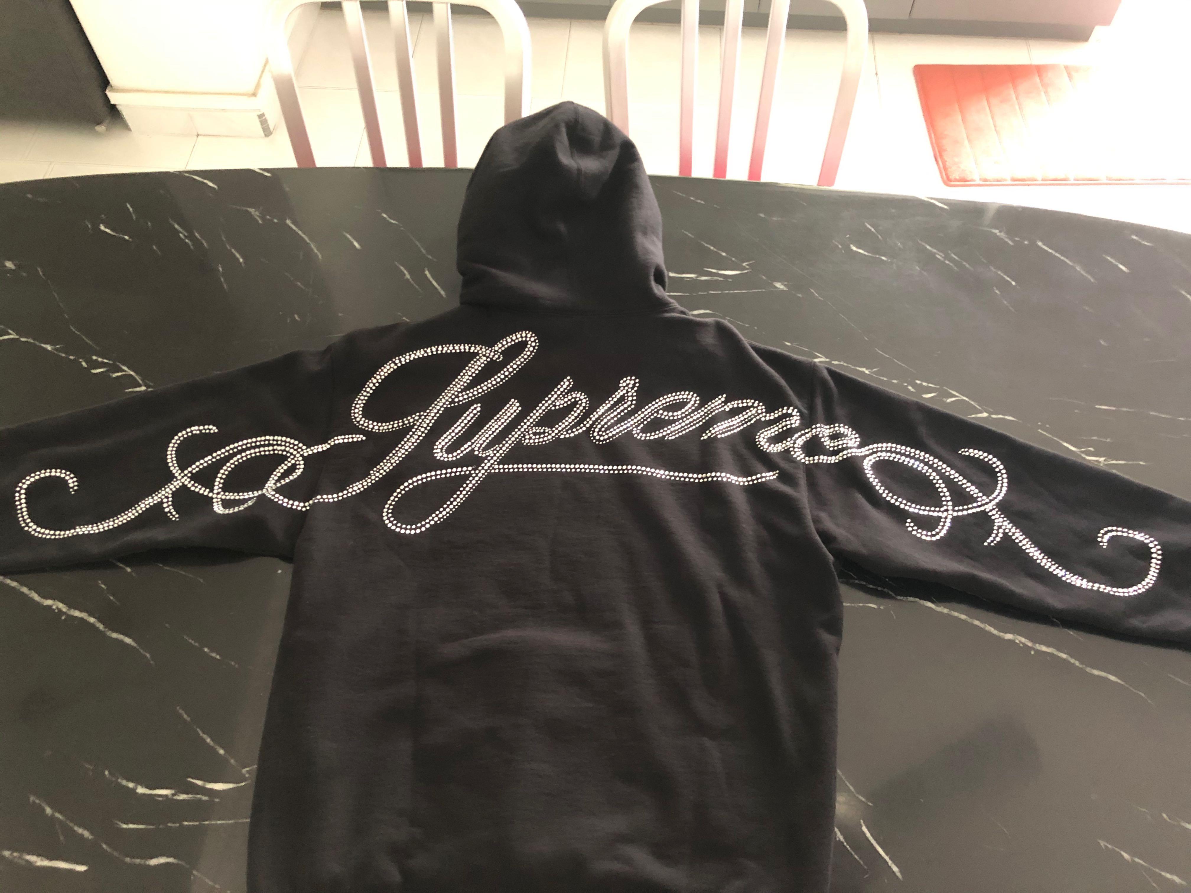 Supreme bedazzled hoodie on sale