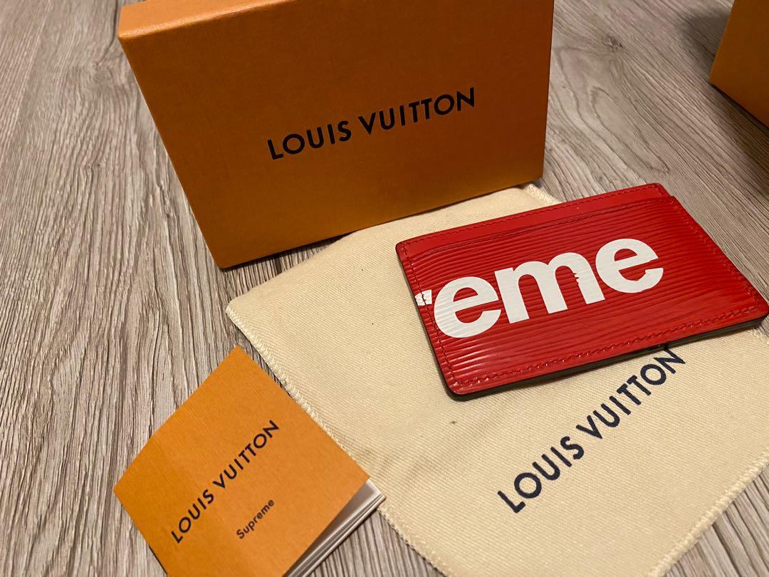 Name: Supreme x Louis Vuitton Wallet Condition: Used (9/10) Price: R24000 .  81 Milford Avenue Dowerglen Johannesburg . . #supreme #LV…