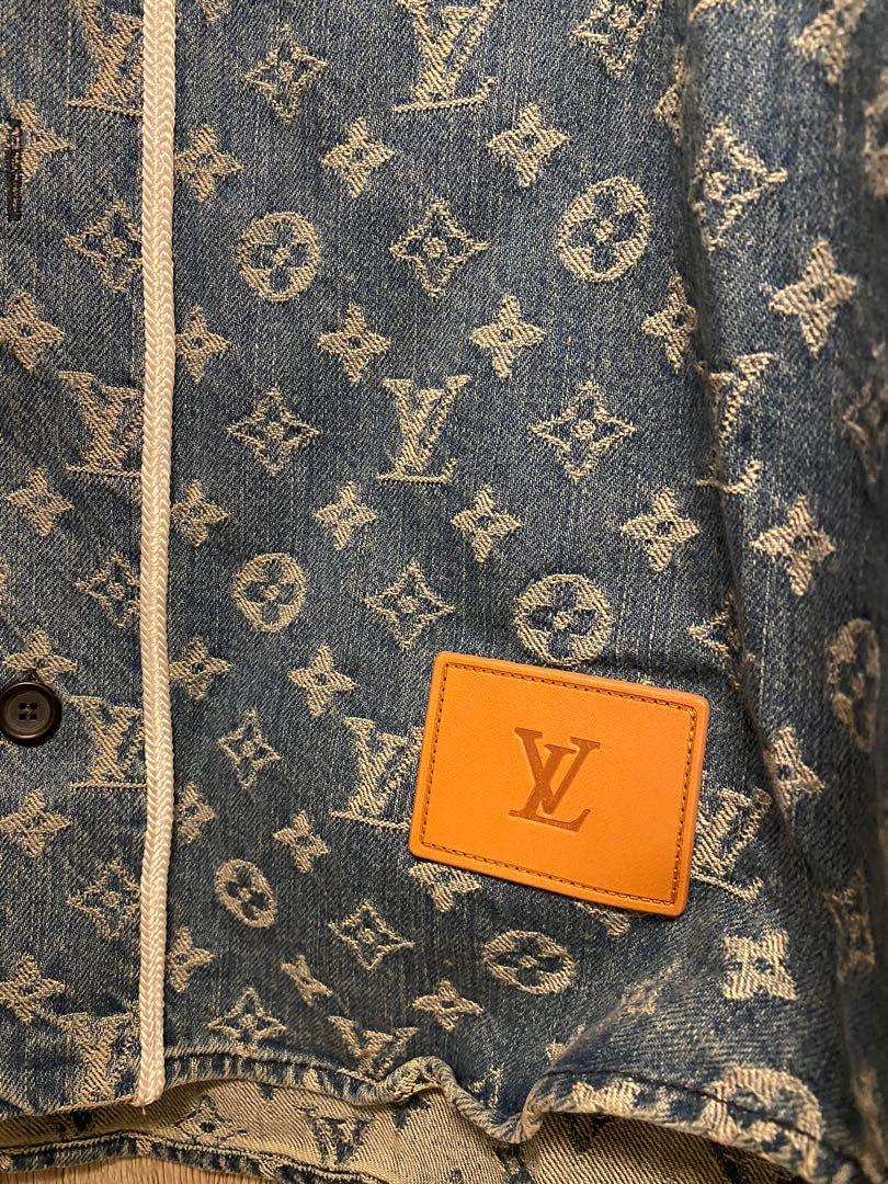 Supreme x Louis Vuitton Jacquard Denim Baseball jacket, 男裝, 男裝衫 ＆ 外套 - Carousell