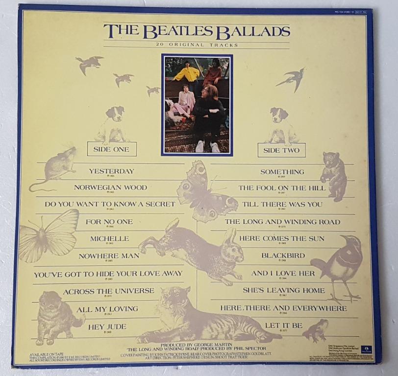 The Beatles, 20 original tracks, the Beatles Ballads, 1980 EMI records ...