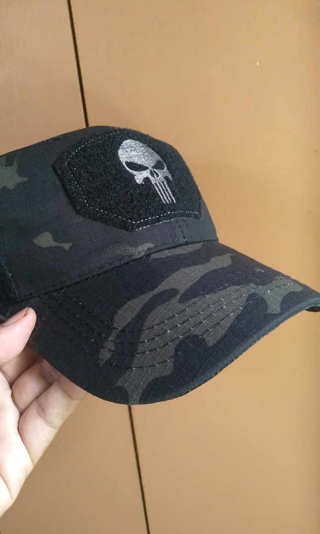 The punisher camouflage baseball cap 