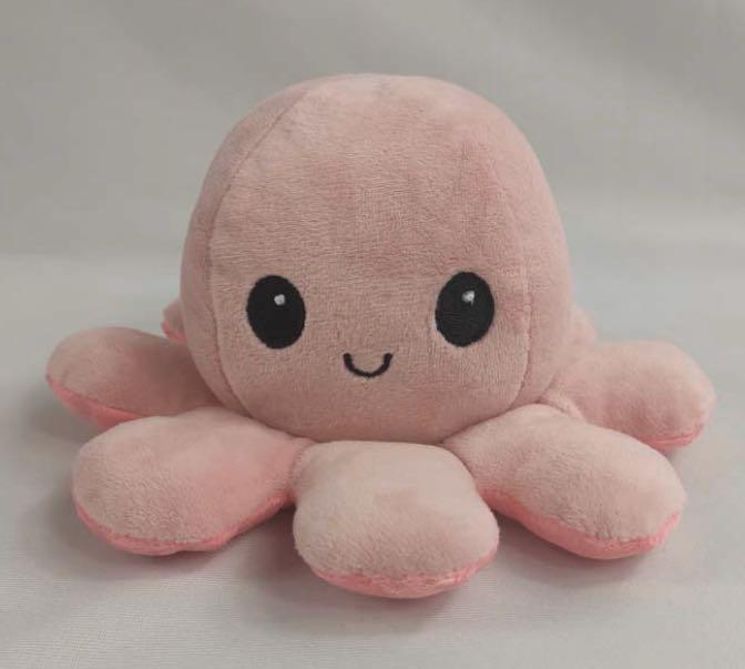 reversible octopus plush pink