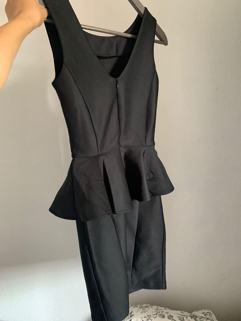 Topshop outlet peplum dress