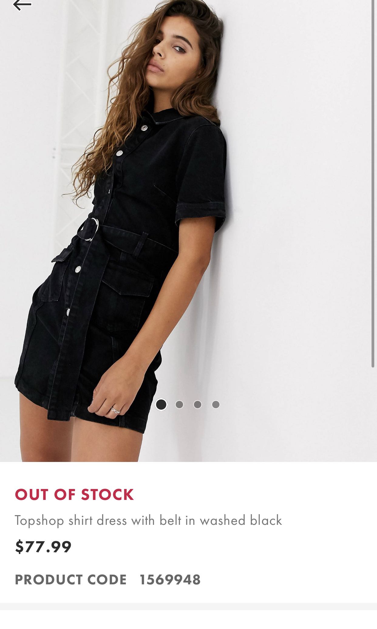 Topshop denim dress on sale