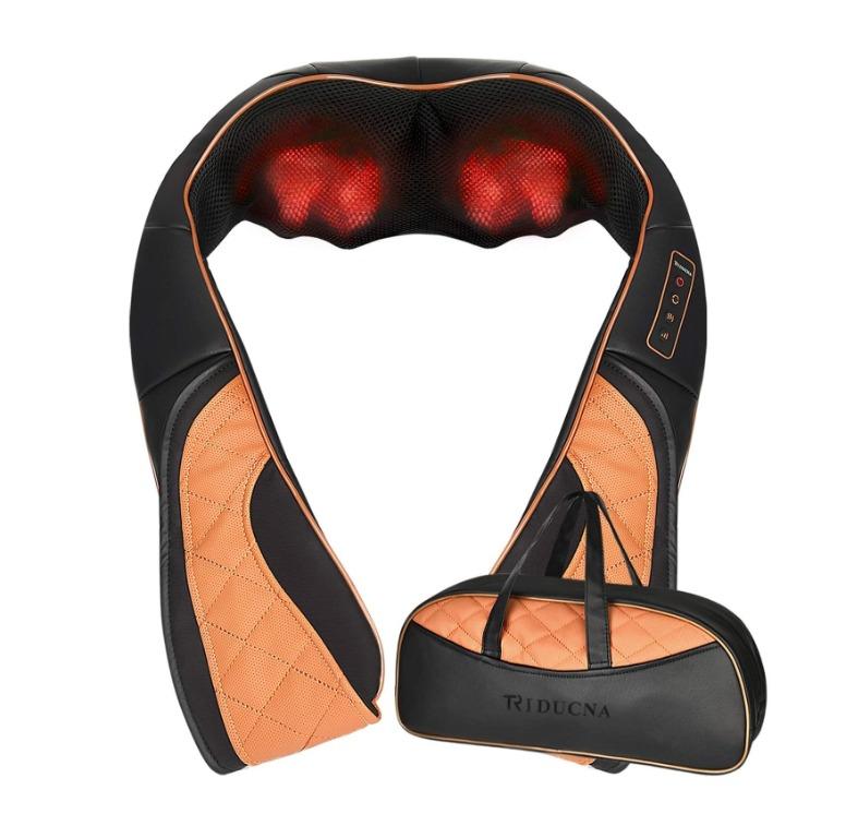 Triducna neck and shoulder massager with heat clearance