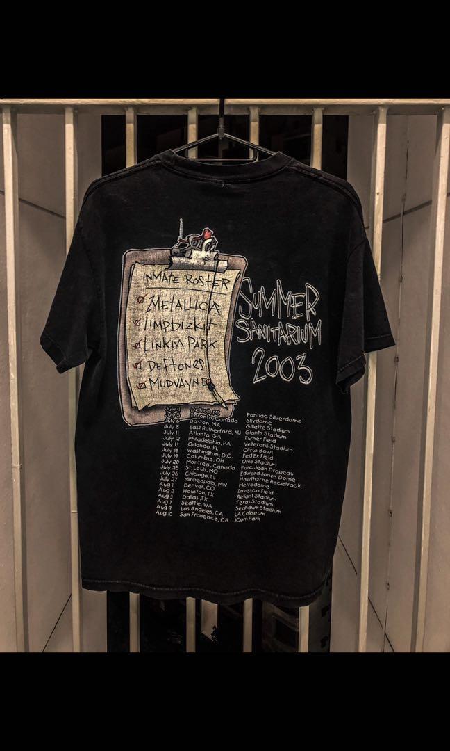 Vintage 2003 Metallica Summer Sanitarium Tour T-Shirt, Men ...
