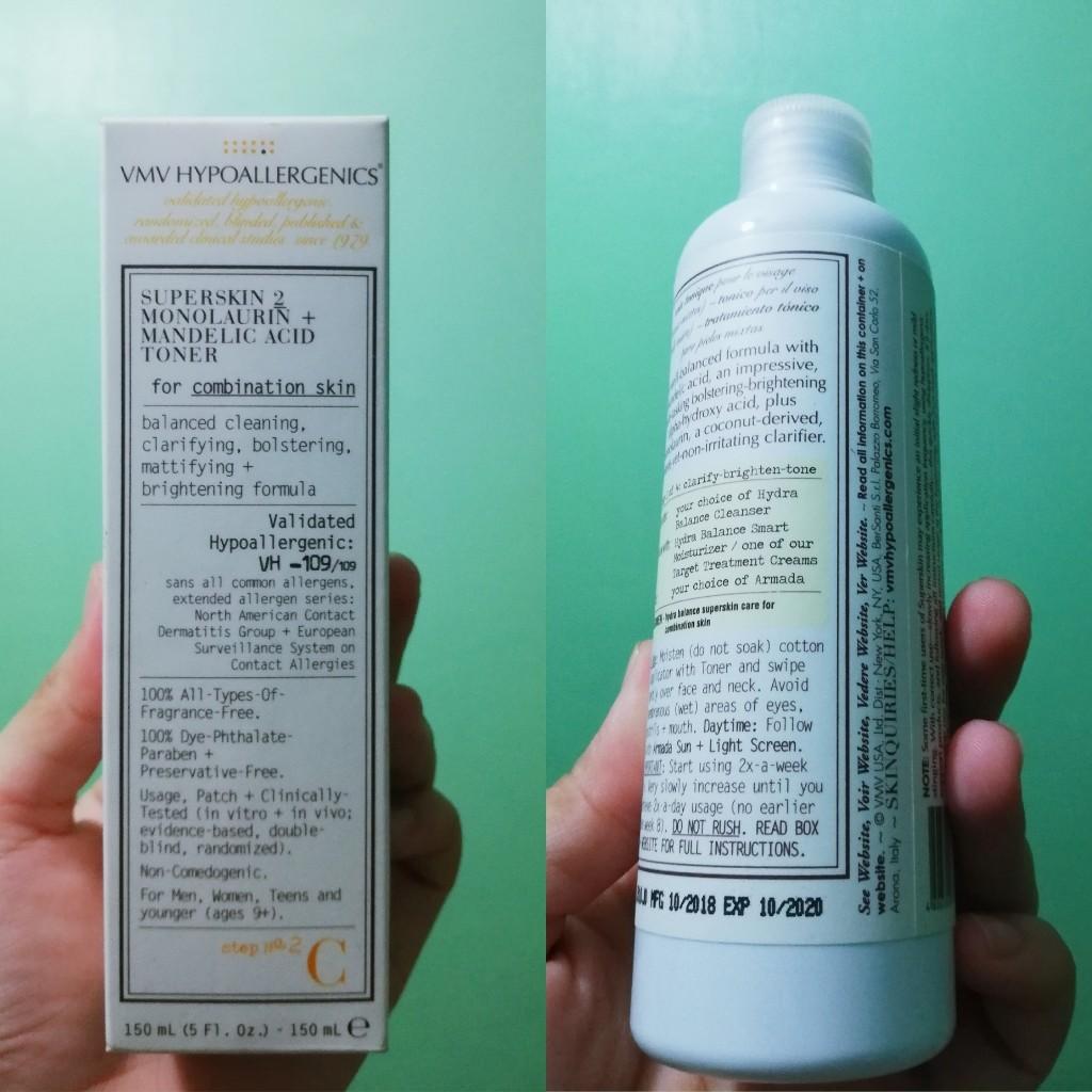 vmv hypoallergenics toner