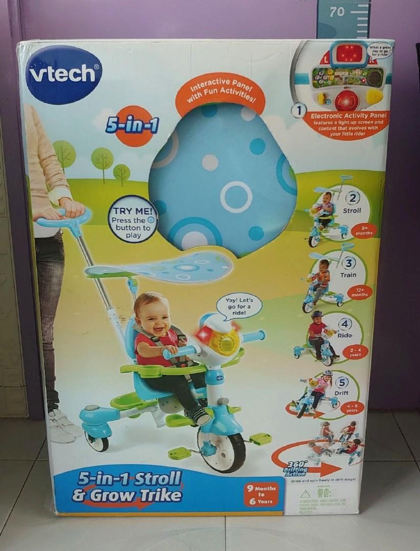 vtech 5 in 1 trike stroll and grow