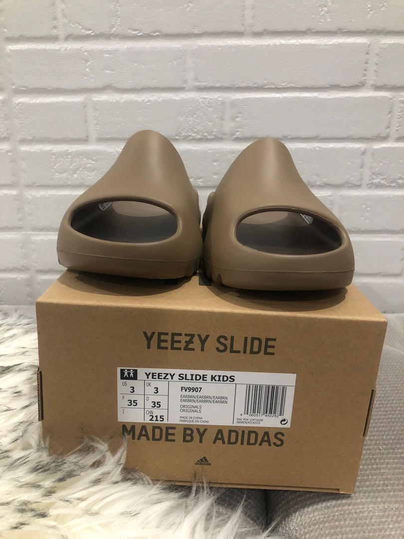 Yeezy Slides Earth Brown Women s Fashion Footwear Slippers and