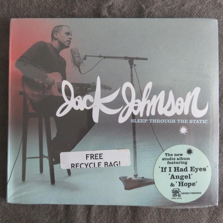 全新未開封) jack johnson - SLEEP THROUGH tHe STATiC CD (07年紙套版