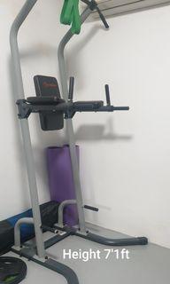 abs crunch, pull up stand
