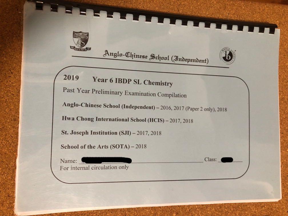 ACSI IB SL Chemistry practice questions, Hobbies & Toys, Books ...