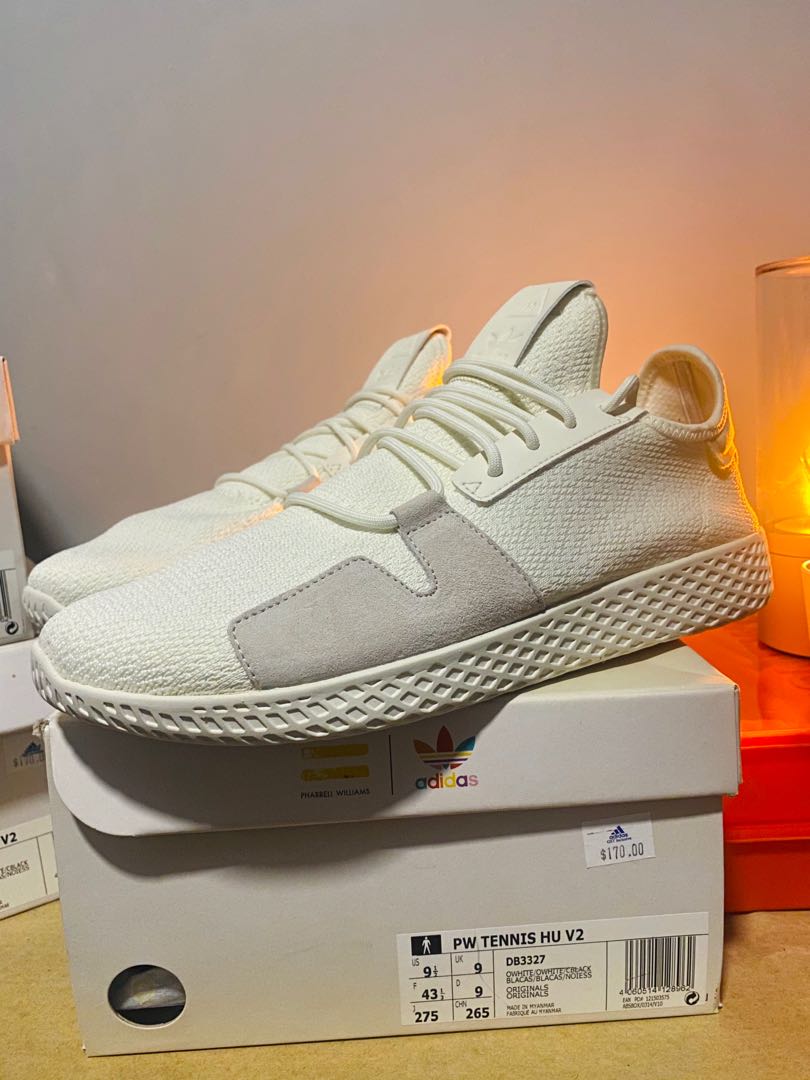 Adidas Human Race Tennis V2 in White, Men's Fashion, Footwear, Sneakers on  Carousell