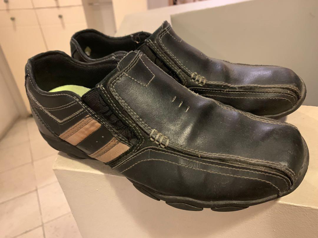 aldo black leather shoes