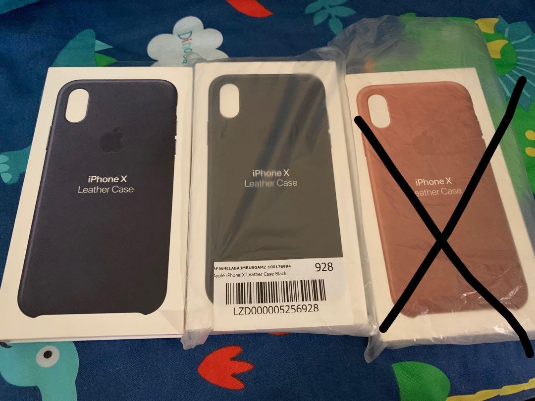 Apple Genuine Iphone X Leather Case Various Color Mobile Phones Tablets Mobile Tablet Accessories Cases Sleeves On Carousell