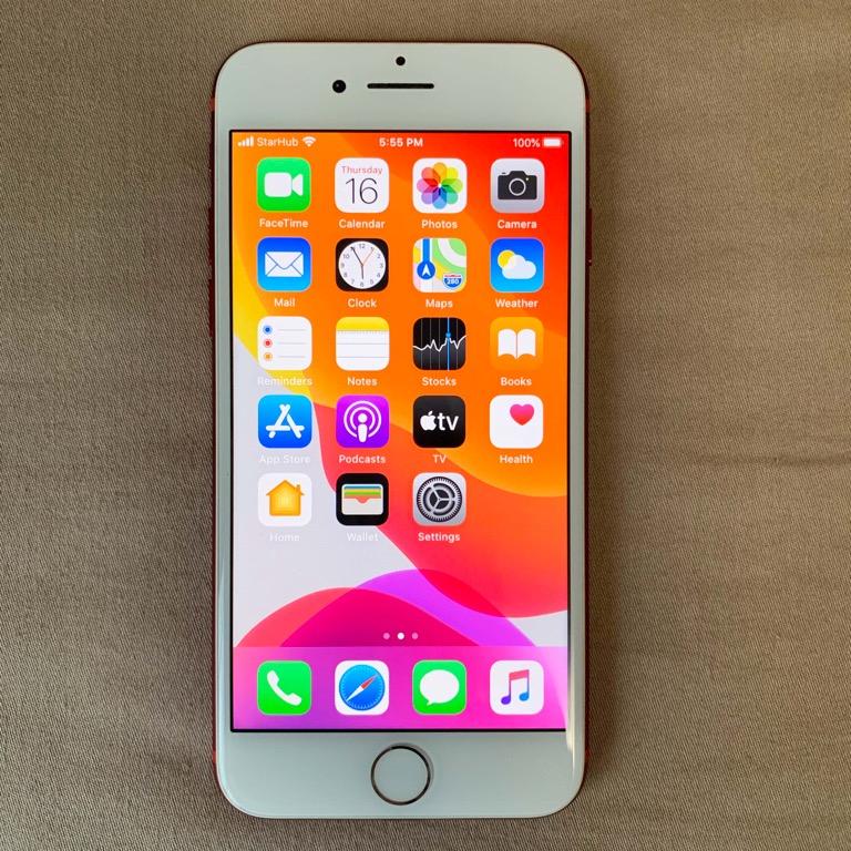 apple iphone 7 red 128gb new battery