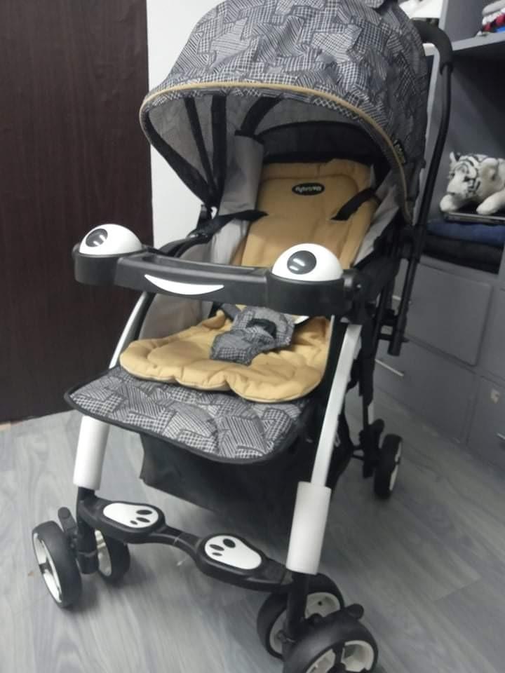 apruva folding deluxe baby stroller