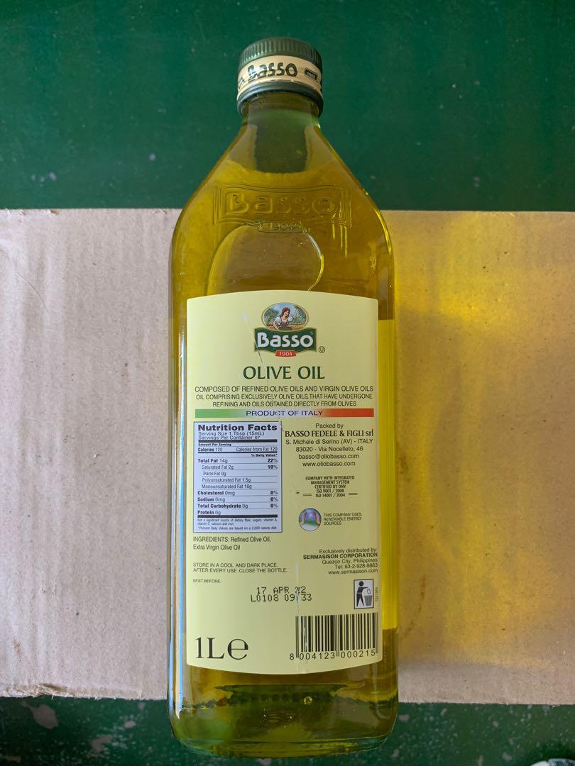 Basso Virgin Olive Oil Food Drinks Kitchen Staples On Carousell
