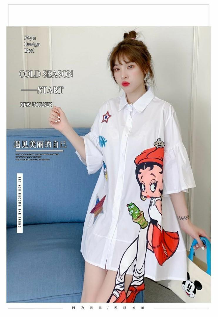 Betty boop shirt dress 2025