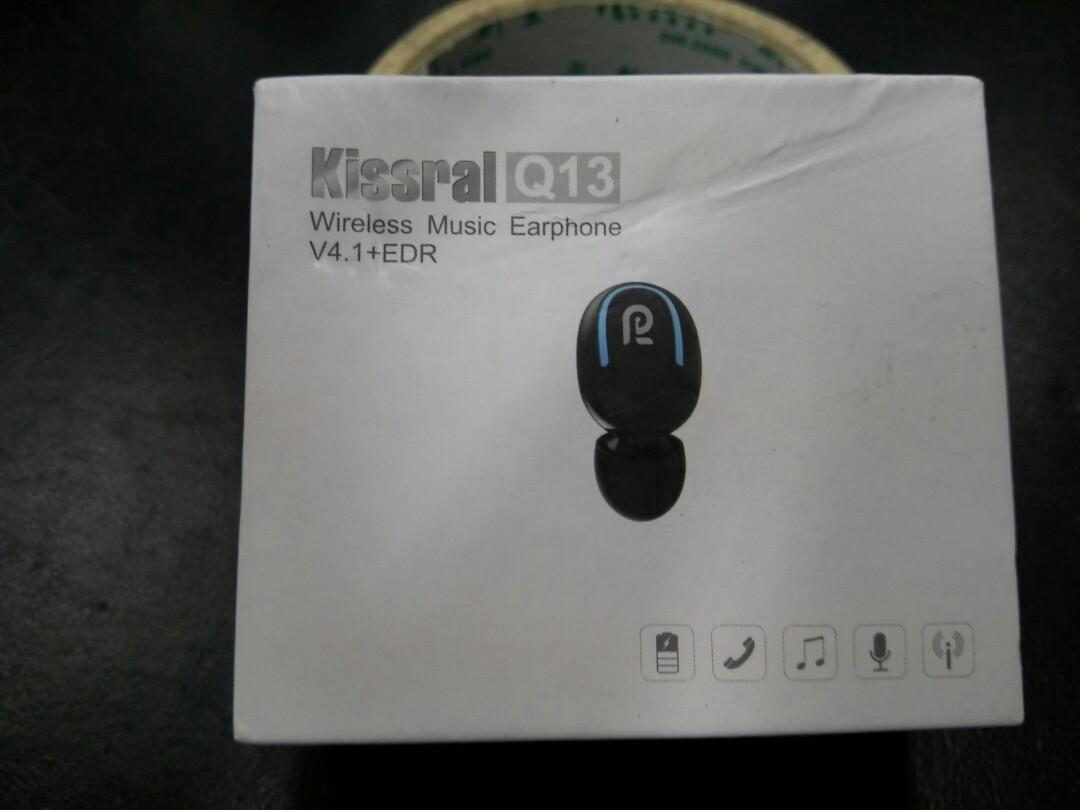 kissral q13 wireless music earphone