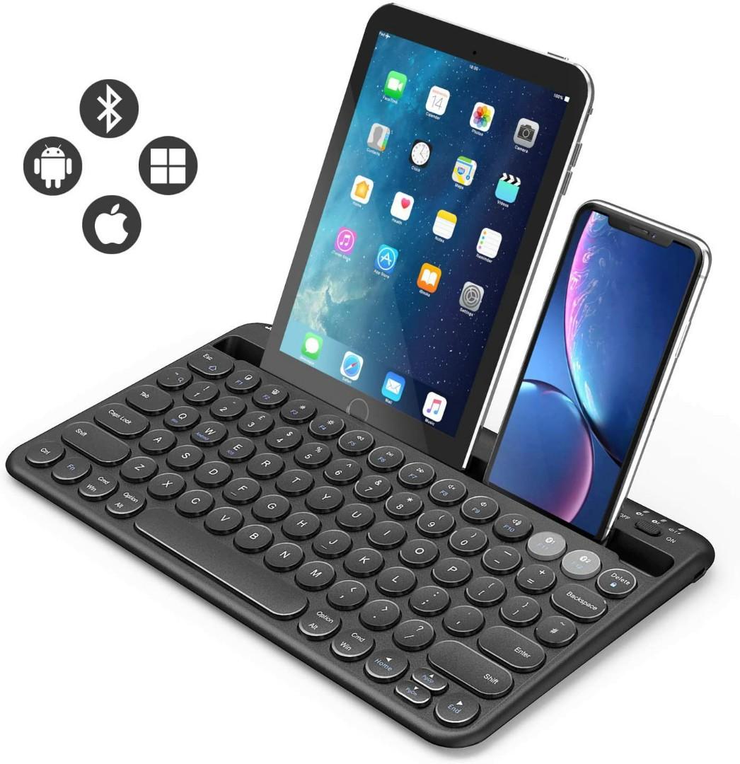 Bluetooth keyboard, Jelly Comb B046 Multidevice Wireless Keyboard for
