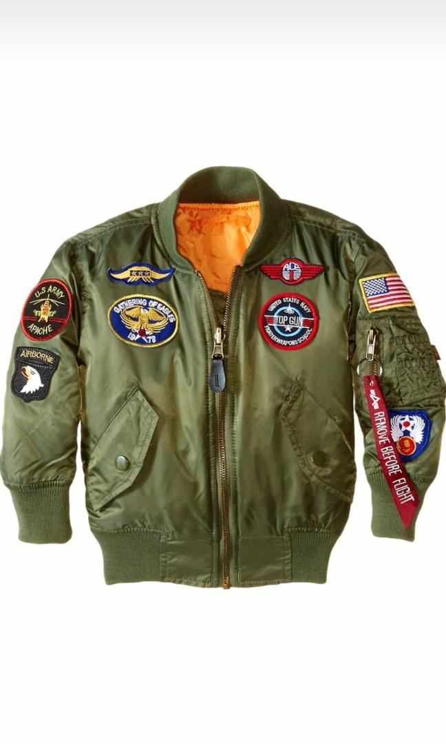 BN Boys airforce military pilot thick winter jacket
