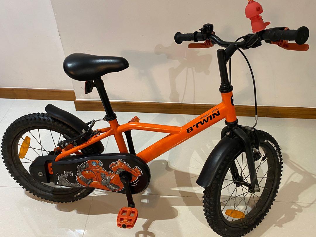 Btwin Robot 4 Years 16inch Orange Kids Cycle At Rs 5501