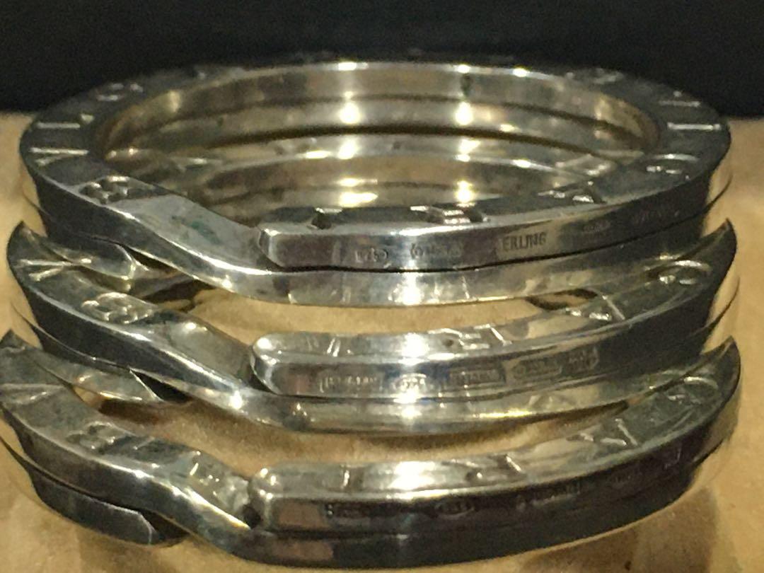 Bulgari Logo Pendant (Category: Luxury Accessories) located in Makati City. Submitted by silver_ben (Listing ID 1021079451, Image 1). Description: Bugari Keyfob / Pendant Solid Sterling Silver 11 grams each Hallmarked With box each 3 pieces.