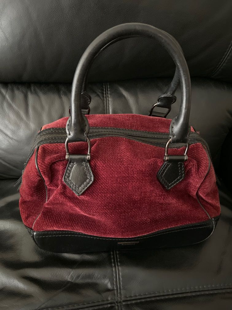 burberry burgundy bag