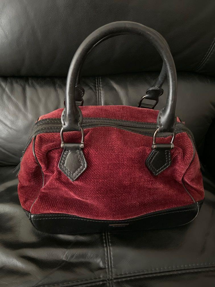 burberry bag burgundy