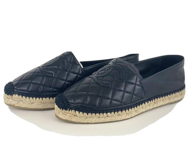 chanel espadrilles quilted