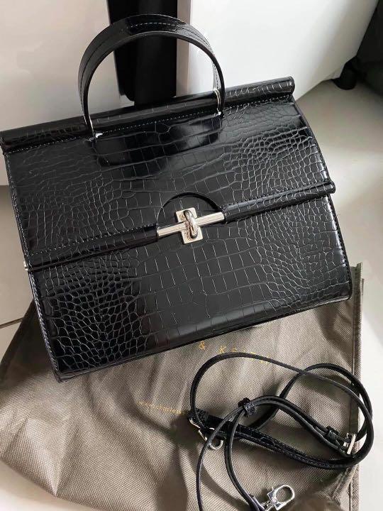 croc effect structured bolsa charles and keith