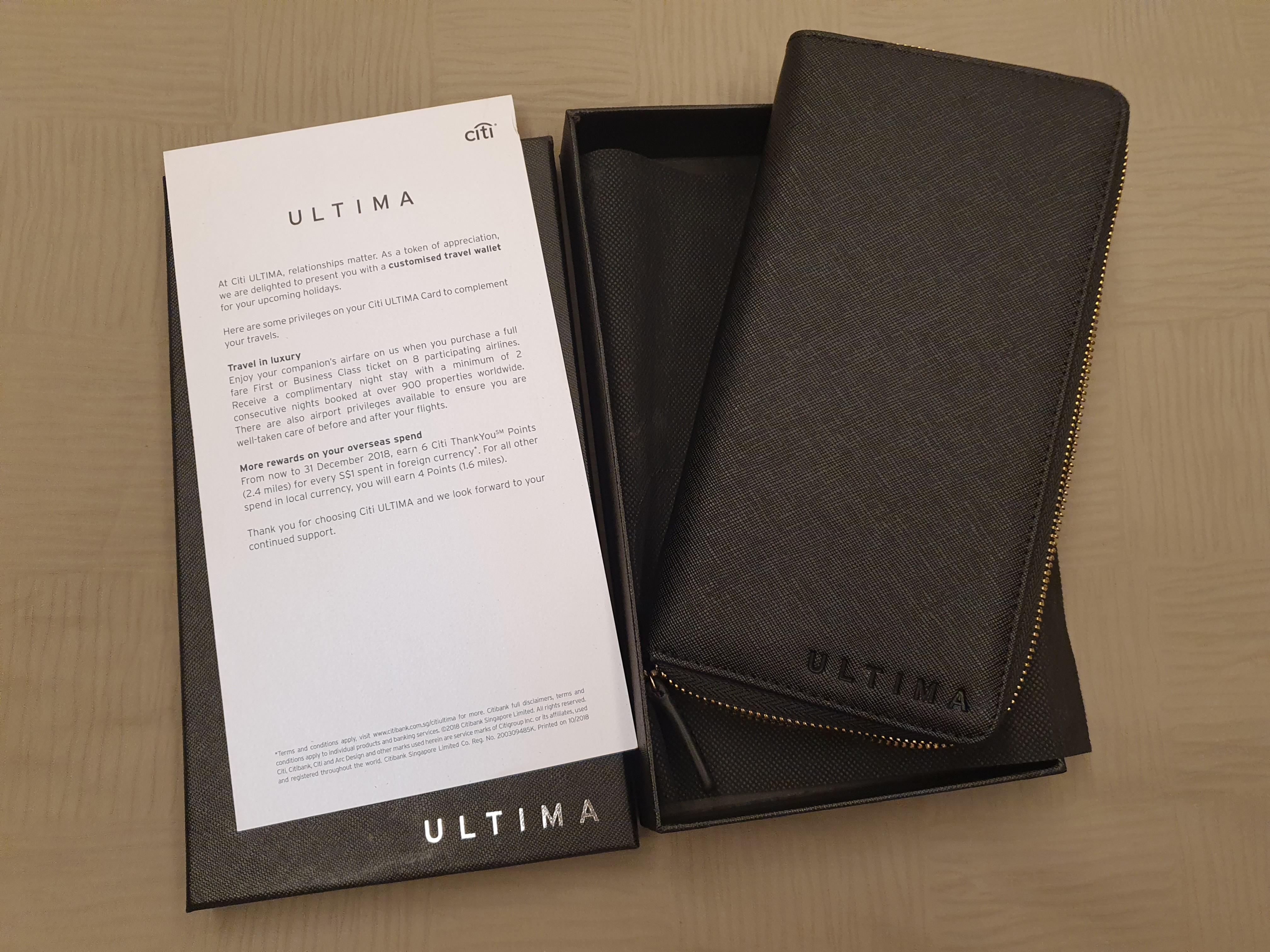 Citibank Ultima Travel Wallet Travel Travel Essentials Travel Accessories On Carousell However, all things being equal, the reserve and insignia cards would have to work harder on the benefits side to. carousell