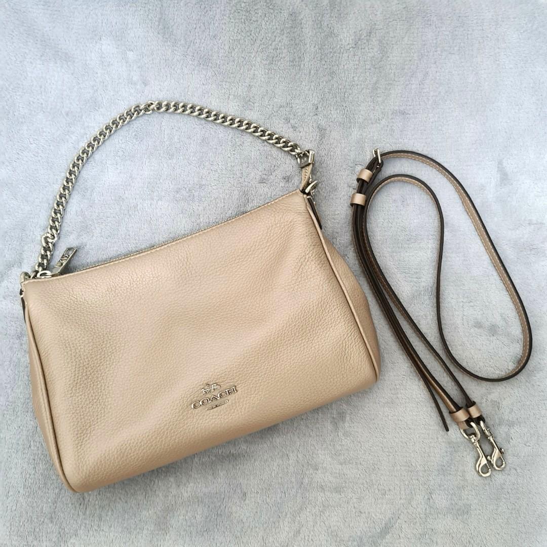 Coach Carrie Crossbody Platinum Silver