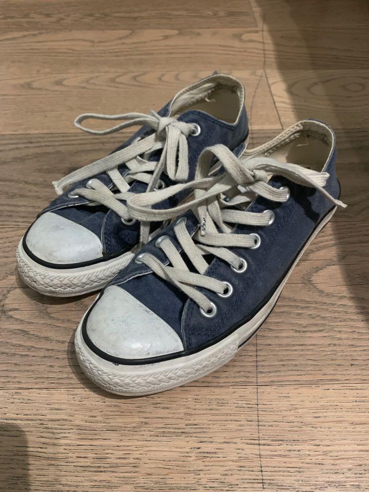 converse blue denim