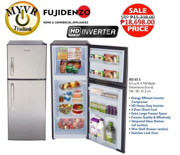 Discounted Fujidenzo 8 5 Cu Ft Hd Inverter Two Door Refrigerator Home Furniture Home Appliances Refrigerators And Freezers On Carousell