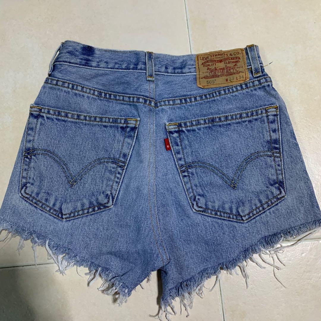 ripped levis shorts